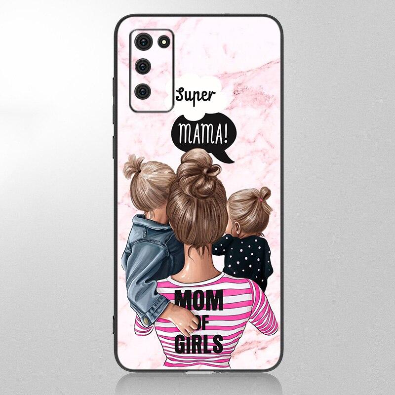 

Мраморный чехол для малыша, мамы, девочки и мальчика для Samsung Galaxy A12 A02S A22 A32 A52 A72 A71 A51 A41 A31 A21 A11 A50 A70 A10S A20S, черный чехол Samsung A31