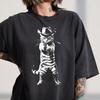 Vintage Cowboy Cat Shirt, Funny Kitten Graphic Tee, 90s Retro Apparel