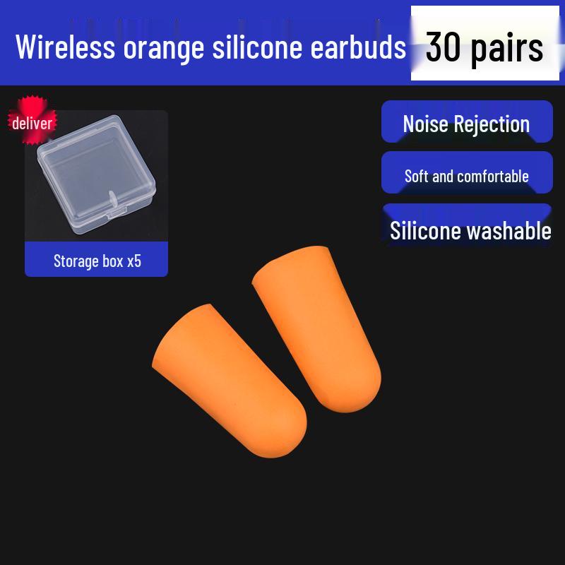 Silicone Noise-Canceling Earplugs for Industrial, Mechanical Workshops, Studying, and Sleep