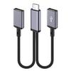 66W Type C Splitter Charging Cable Double Type C USB Port Data Sync Wire Line for Phone Mobile Power 20cm Long
