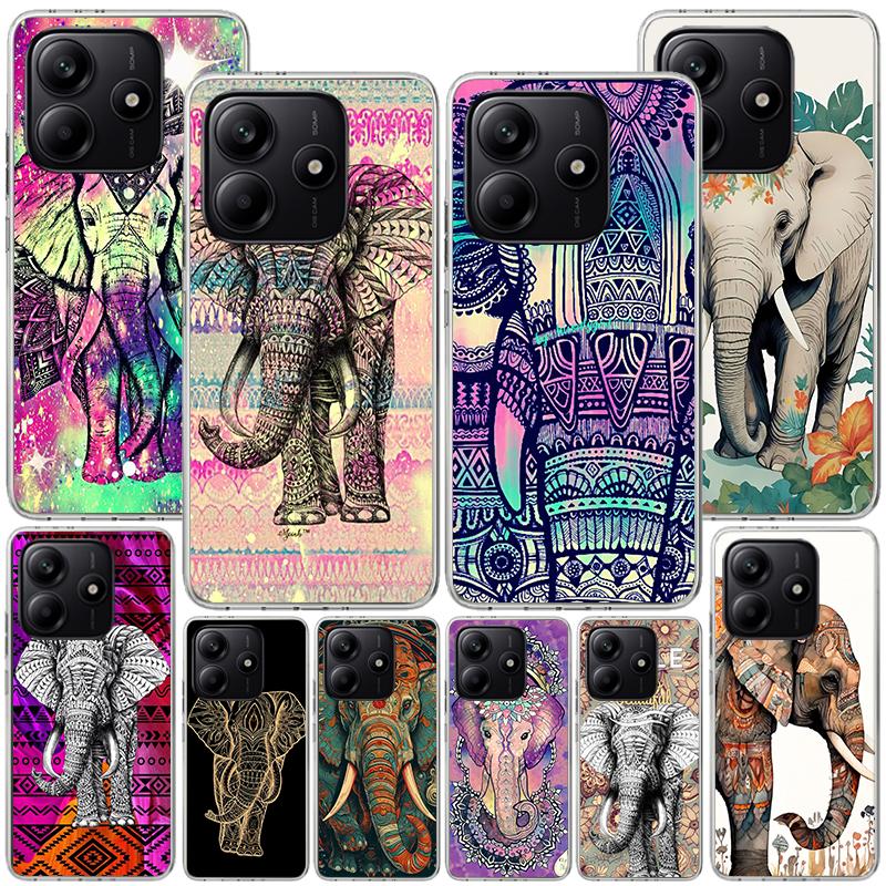 Elephant Mandala Aztec Phnoe Case for Phnoe Case for Xiaomi Redmi Note 15 14 14S 13 Pro Plus 12 12S 11S 11E 10S 10 11T 5G Unique