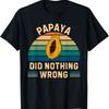 T-shirt Rétro Papaye N'a Rien Fait de Mal Amoureux de Fruits Papaye Vintage