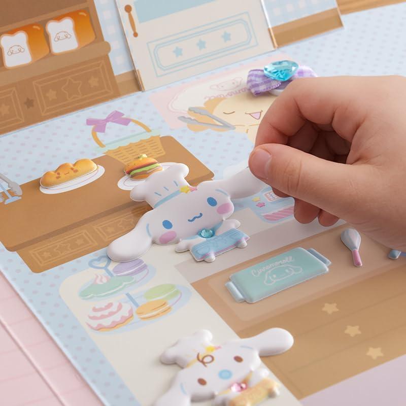 Sanrio Play Sticker Set Cinnamoroll Backing: Paper (PP processing)/Seal: PVC Toys Children Ages 3 and up 155250