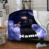 Custom Name Wednesday Theme Printed Blanket - Perfect for Couch, Bed, Travel & Outdoor Use | Machine Washable, Cozy & Durable.