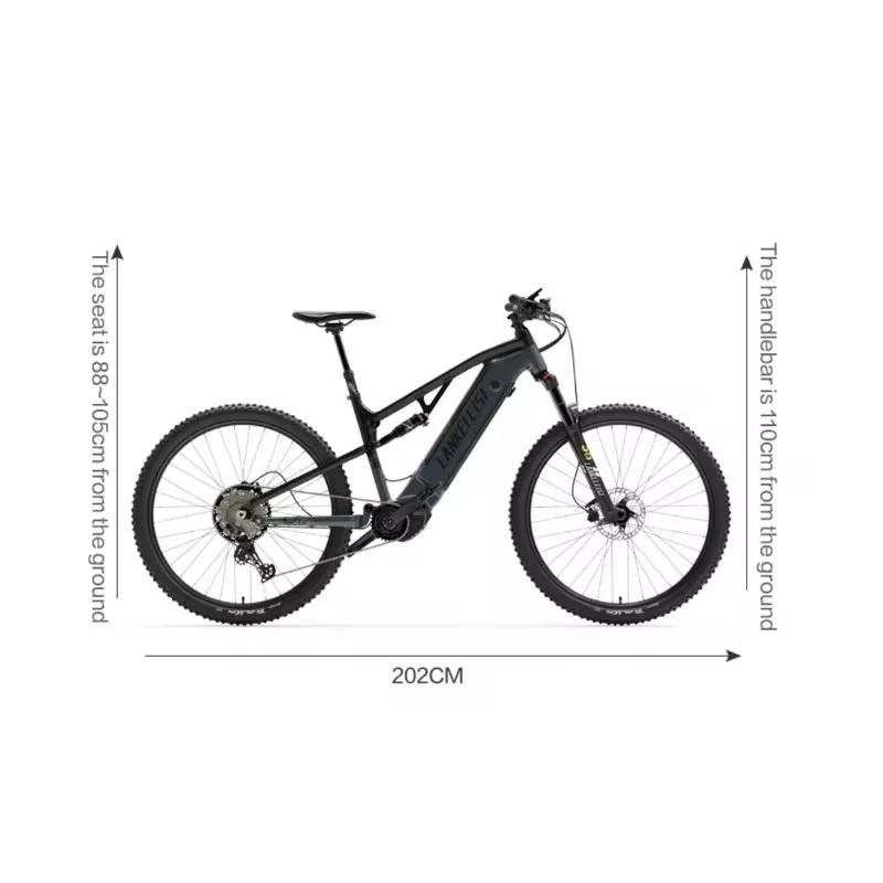 Lankeleisi Ebike 500W Bafang Middenmotor 48V 20ah Accu 29 Inch Elektrische  Fiets Volledige Vering Elektrische Fiets