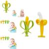 Unique Baby Silicone Teether Set With Colorful Corn And Banana Designs For Infants