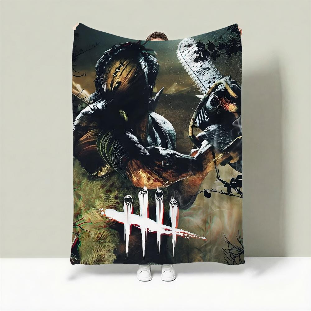 Game D-Dead by Daylight Throw Lightweight 240g Flannel Blanket Soft Skin-friendly for Summer Cooling 75X95CM