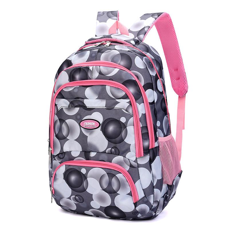 Printing Bubble Backpack Oxford Fabric Breathable Support Laptop Kids Schoolbag