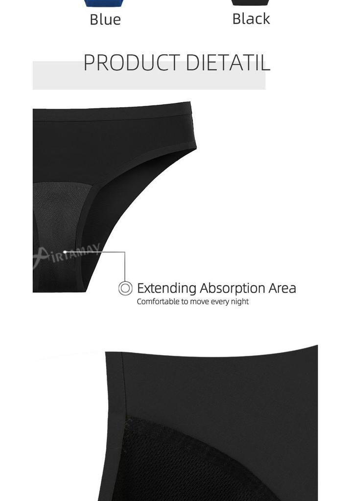 Seamless Women's Leak-Proof Menstrual Swimsuit Panties - Four-Layer Protection