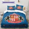 Custom Name Sunderland AFC Pattern Bedding Quilt Set  Home Decoration  Gift (1 * duvet cover + 2 * pillowcase  without core)