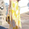Beach Vacation Maxi Dress With Knit Fabric For Summer Travel And Slim Fit Comfort