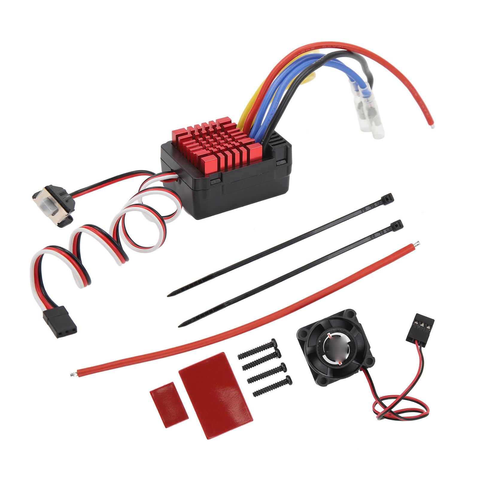 

80A Щітковий ESC Водонепроникний Тепловідведення Електронний Регулятор Швидкості для 1/8 1/10 RC Автомобілів