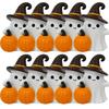 Xiaomi Cute Halloween Ghost Pumpkin Resin Figurine Mini Desktop Craft Ornament Spooky Home Party Decoration Gift Photo Shooting Props