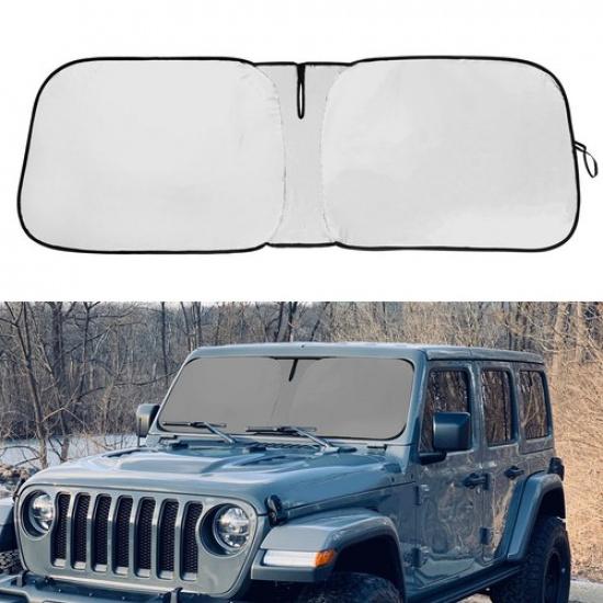 Custom For 2018-2024 Jeep Wrangler&Gladiator Front Windshield Sun Shade Cover
