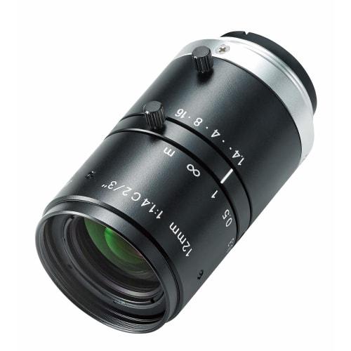 HOZAN L-600-12 Lens, Fixed Focal Length (12mm Equivalent), Adjustable Working Distance for Magnification, C-Mount, Working Distance: 100mm -