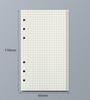45 Sheets A5 A6 A7 Loose Leaf Notebook Refill Spiral Binder Inner Page Line Blank craft  Grid Inside Paper Stationery