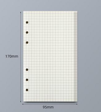 45 Sheets A5 A6 A7 Loose Leaf Notebook Refill Spiral Binder Inner Page Line Blank craft Grid Inside Paper Stationery