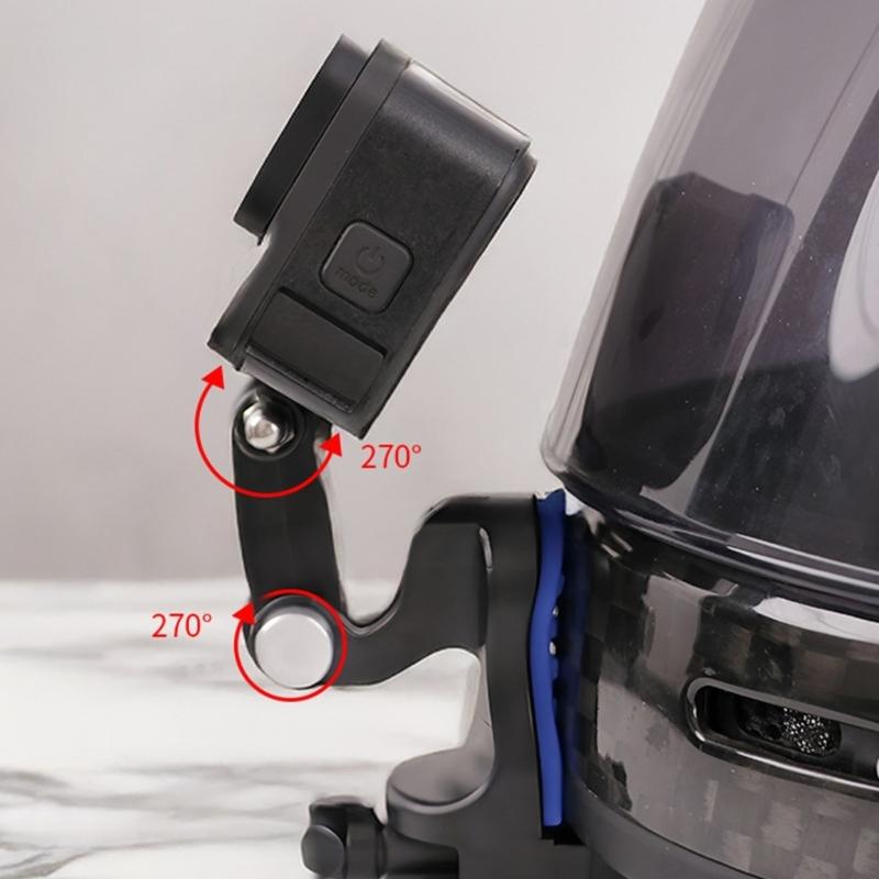 Modifiable Headpiece Camera Mount For Motorbike Motorcyclists First Person View Recording Consistent Devices