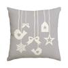 1Pc/4Pcs Christmas Pillow Cover, Christmas Tree Snowman Pillow Cover, Snowflake Christmas Cushion Cover (Without Pillow Core)