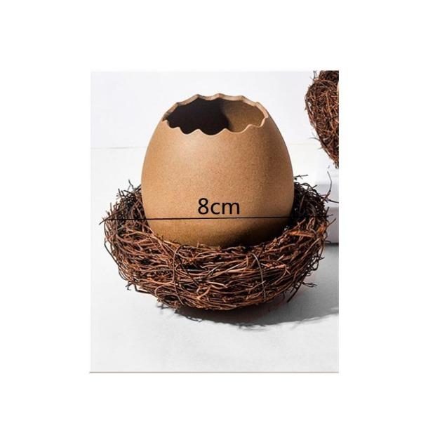 Miska na dezert z ptačího hnízda Keramické misky barvy vaječné skořápky Servírovací talíř Večeřní talíře Nádoba na suchý led Polévková mísa Talíř na ovoce Květináč Váza