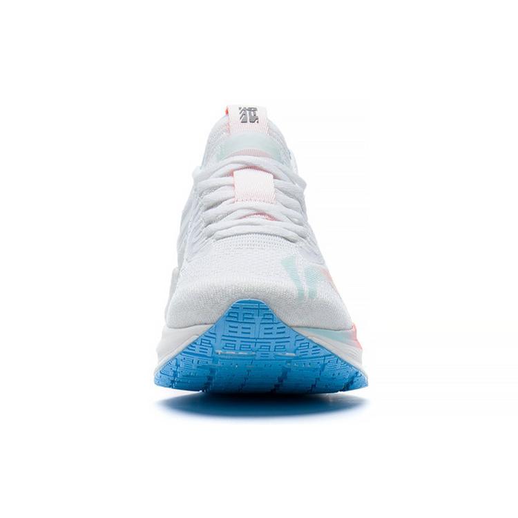 Li Ning Shadow Essential Breathable Low Top Running Shoes Women's White Orange Blue ARRS004-7