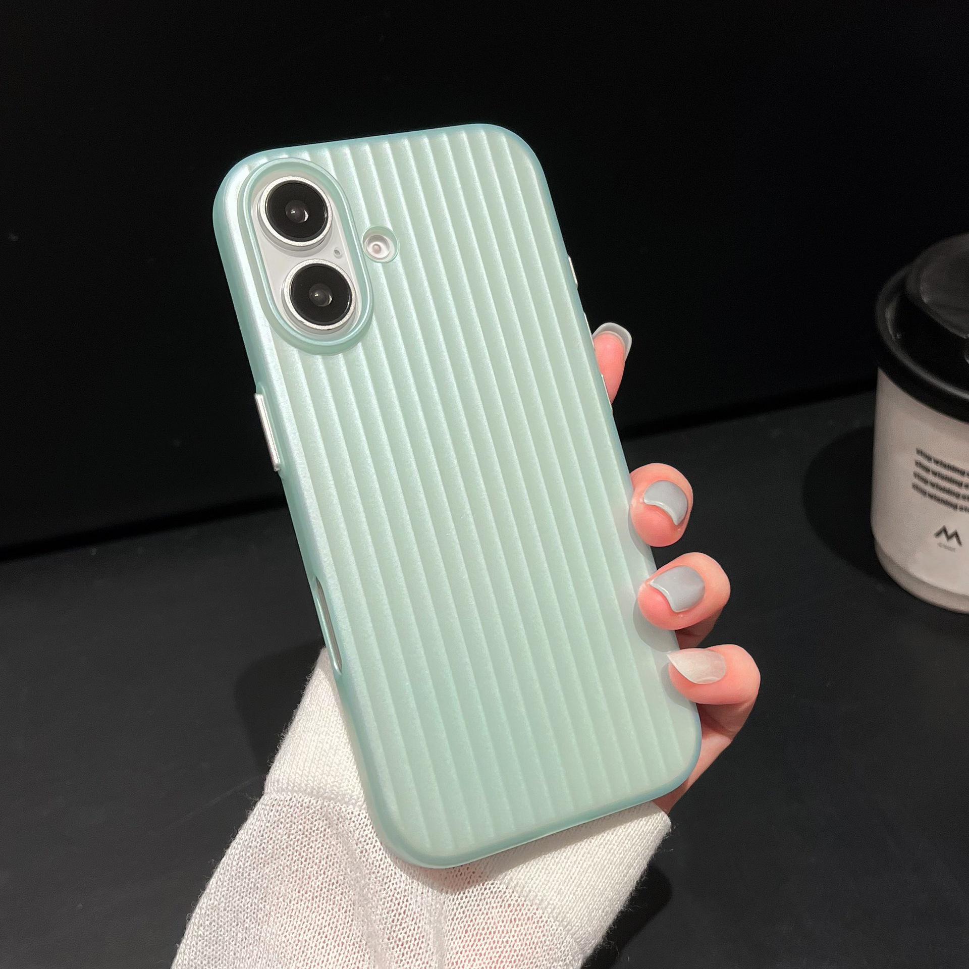 

Защитный чехол с решетчатой текстурой для iPhone 17 Pro Max - Простой на ощупь, подходит для Apple 15 iPhone 16 Plus