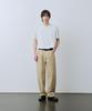 LEIRE Curved Cotton Chino Pants [Beige]