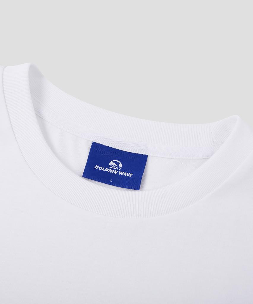 DOLPHIN WAVE APPAREL [3-Pack] Dolphin Arch Logo T-Shirt White & White & Black
