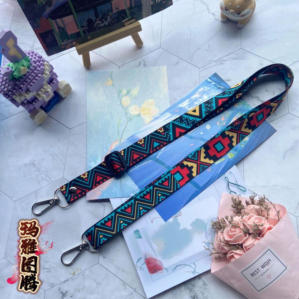Premium Retro Totem Crossbody Mobile Phone Lanyard - Versatile, Adjustable, and Anti-Lost Design for Neck or Back Wear.