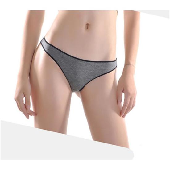 Women Simple Sports Low Rise Breathable Underwear G-string Briefs Panties Thongs