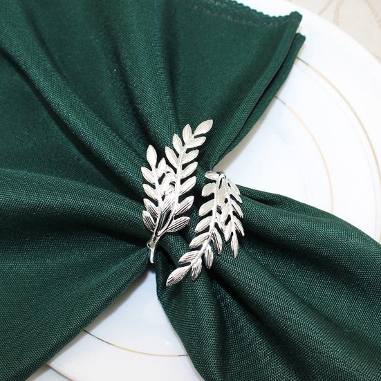 12 Pcs Wheat Head Napkin Rings Reusable Metal Napkin Holders Decorative Napkin Rings for Home Hotel Dining Table Parties Decor