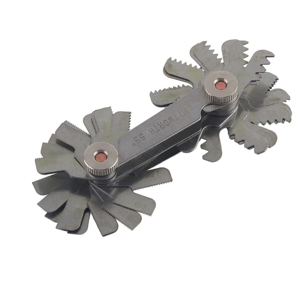 52Pcs Stainless Thread Plug Gage 60 and 55 Degree Screw Pitch Measuring Tool (Metric&Imper)