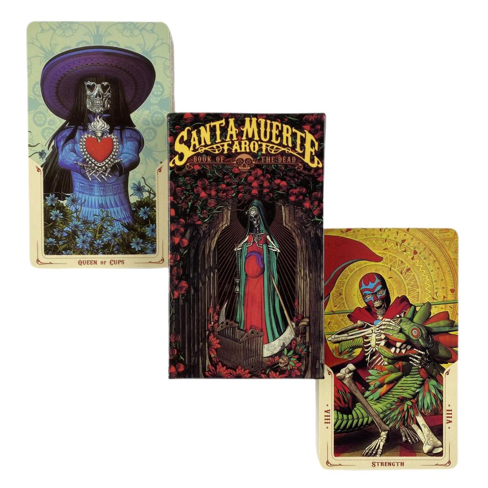 Santa Muerte Tarot Cards Divination Deck English Versions Edition Oracle Board Playing Table Games for Party