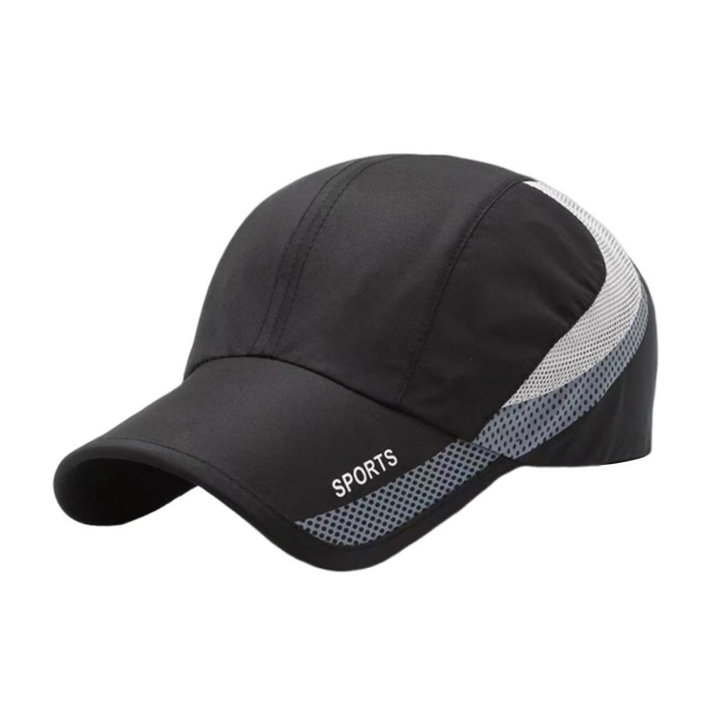 

Fashion Summer Quick-drying Baseball Caps Breathable Casual Golf Fishing Cap Adjustable Sunscreen Hats Outdoor Sports чёрный