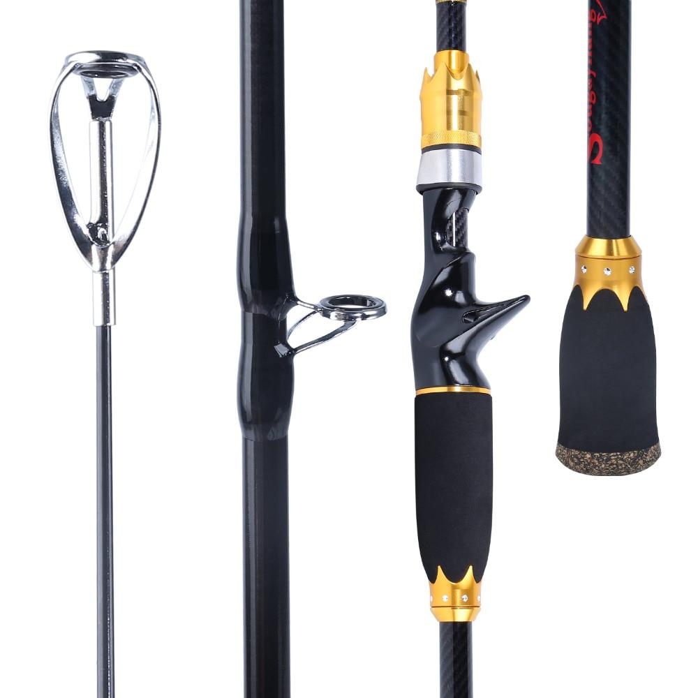 Spinning Casting Fishing Rod Carbon Fiber Ceramic Guides Strong Reel Seat Lightweight Fishing Poles