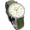 [Casio] CASIO Analog Quartz Women's Watch LTP-VT03L-3B Cream x Green Leather Band (Overseas Model) [Parallel Import]