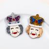 New Elegant Queen Elizabeth II Acrylic Brooches for Women's Clothing Glitter Crown Granny Figure Badges Pins Brooch Cute Jewelry
