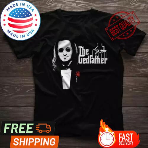 The Gedfather Geddy Lee Rush Band T-Shirt, Alex Lifeson Neil Peart Geddy Lee Unisex T-Shirt L