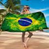 Asciugamano da Spiaggia in Microfibra Stampato con Opera d'Arte Brasiliana, Morbido e Assorbente, Asciugatura Rapida, Ideale per Viaggi Estivi, Essenziale per la Spiaggia, Piscina