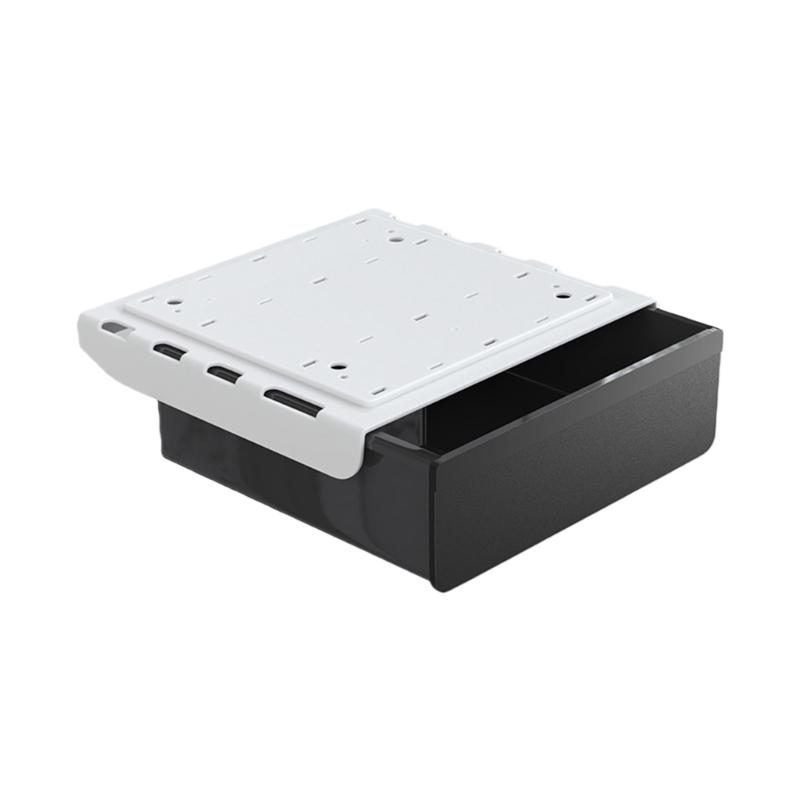 Space Saving Under Desk Storage Drawer Polypropylene Construction Workspaces Organizer Easy Installation Box