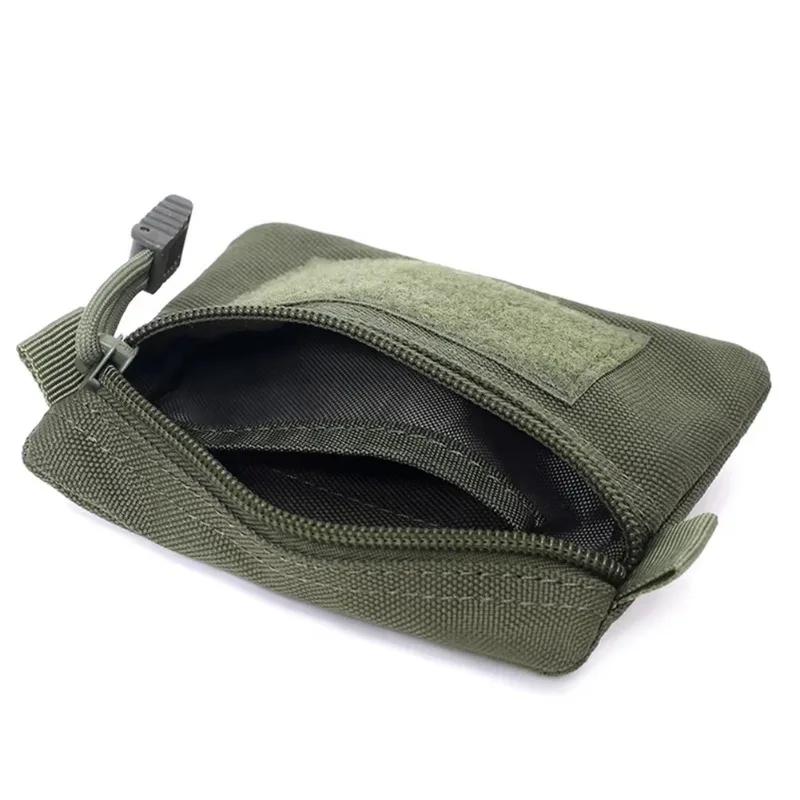 Outdoor Camping EDC Molle Wallet Waterproof Portable Travel Zipper Waist Pouch for Camping Hiking EDC Pouch Camping Equipment