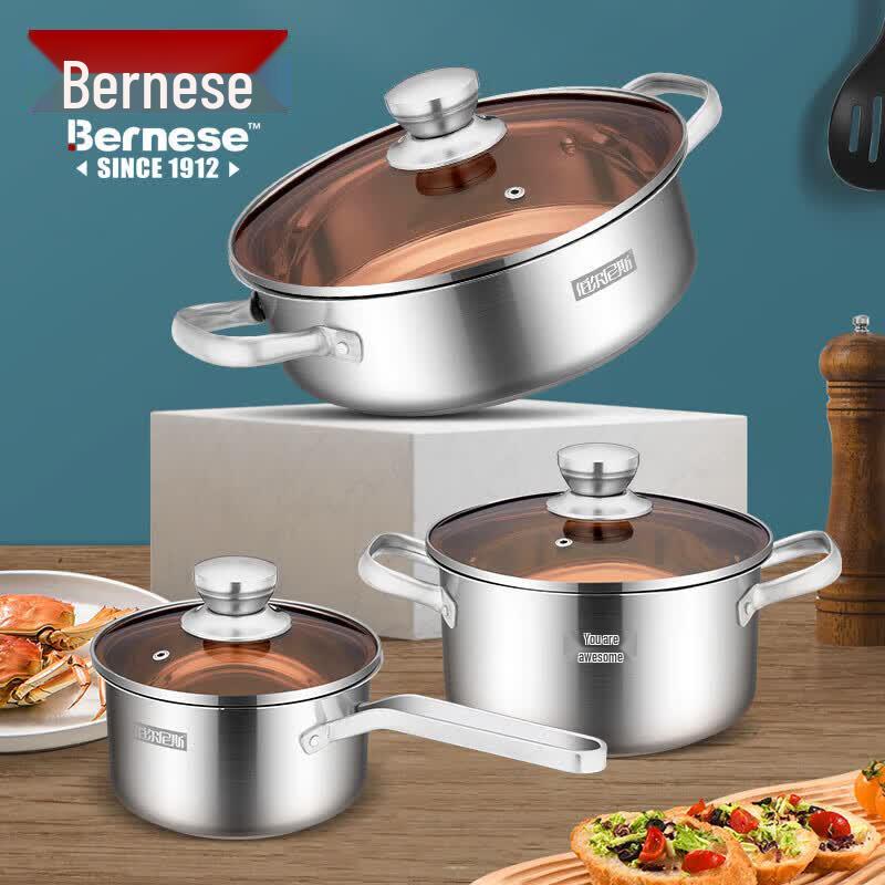 Bernice Salina 3-Piece Cookware Set