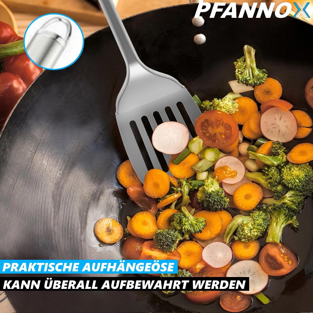 PFANNOX Pfannenwender Edelstahl Pfannenschaufel Fleischwender Küchenhelfer