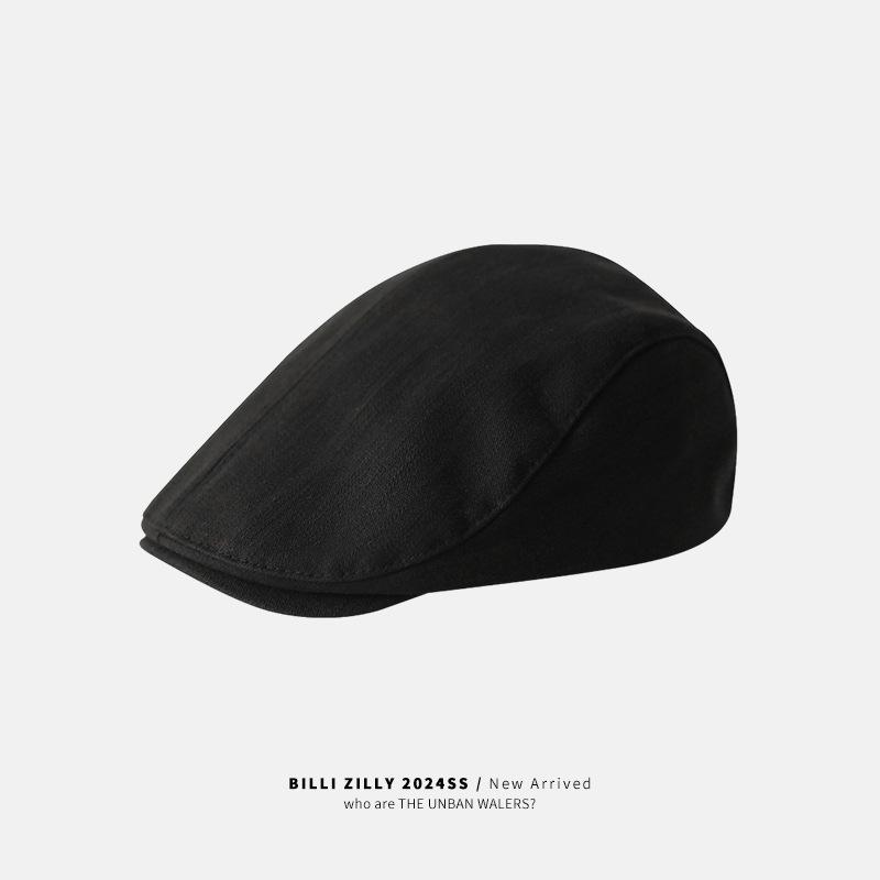 Forward hat women's autumn and winter hat breathable retro British reverse cap literary and advanced sense