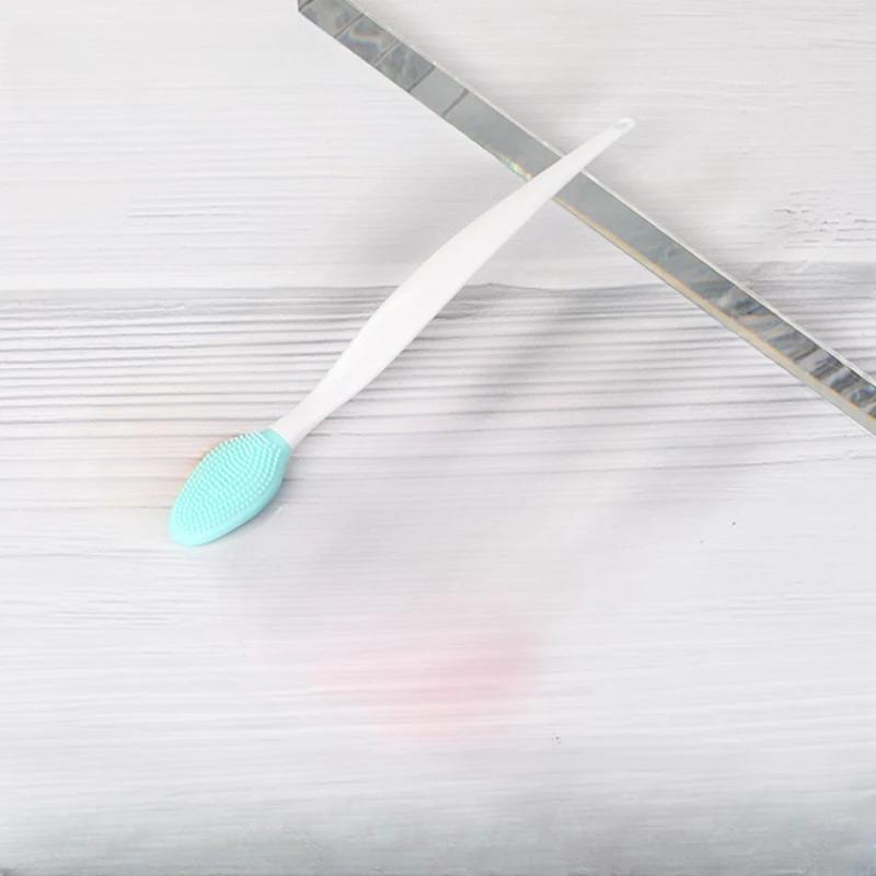 Skin Care Lip Exfoliating Facial Cleansing Face Scrub Nose Clean Brush Blackhead Remove Silicone Double-Sided Skin Care Tool