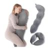 Large Body Pillow | High-density Integrated Memory Foam Bionic Texture Body Pillow | Pillow for Pregnant Women | Long Pillow, Washable |
