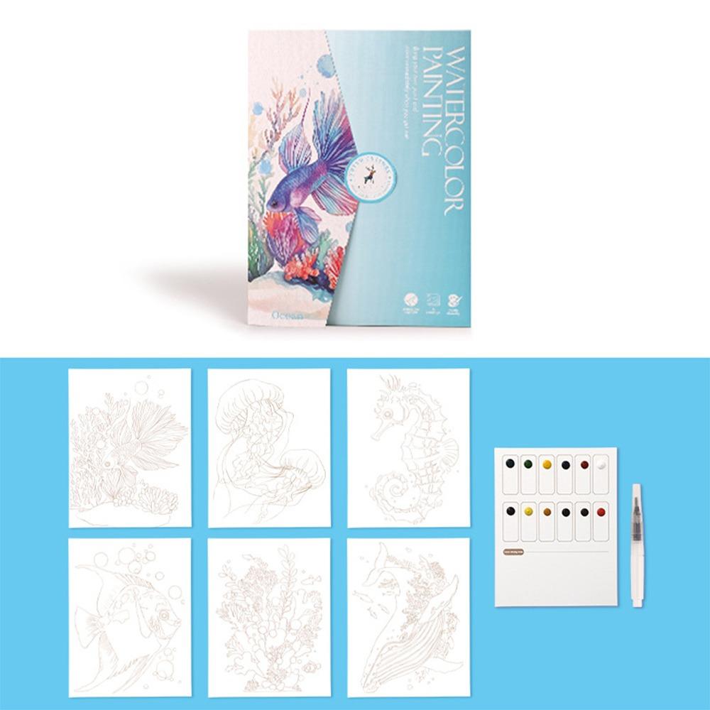 Multicolor Coloring Book Chinese Style Graffiti Art Book Creative Draw Book  Toy