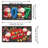 2D Flat Print Happy New Year Window Stickers Large Size 5D Window Glass Decor  Family Holiday