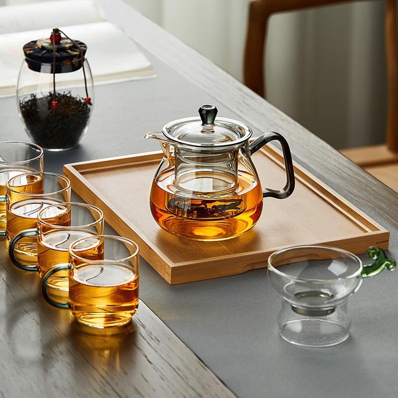 Shijin Heat-Resistant Glass Tea Pot with Infuser