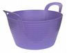 FlexBag Container, 12 L Purple KERBL, Flexible Bowl, Feeder for HORSES